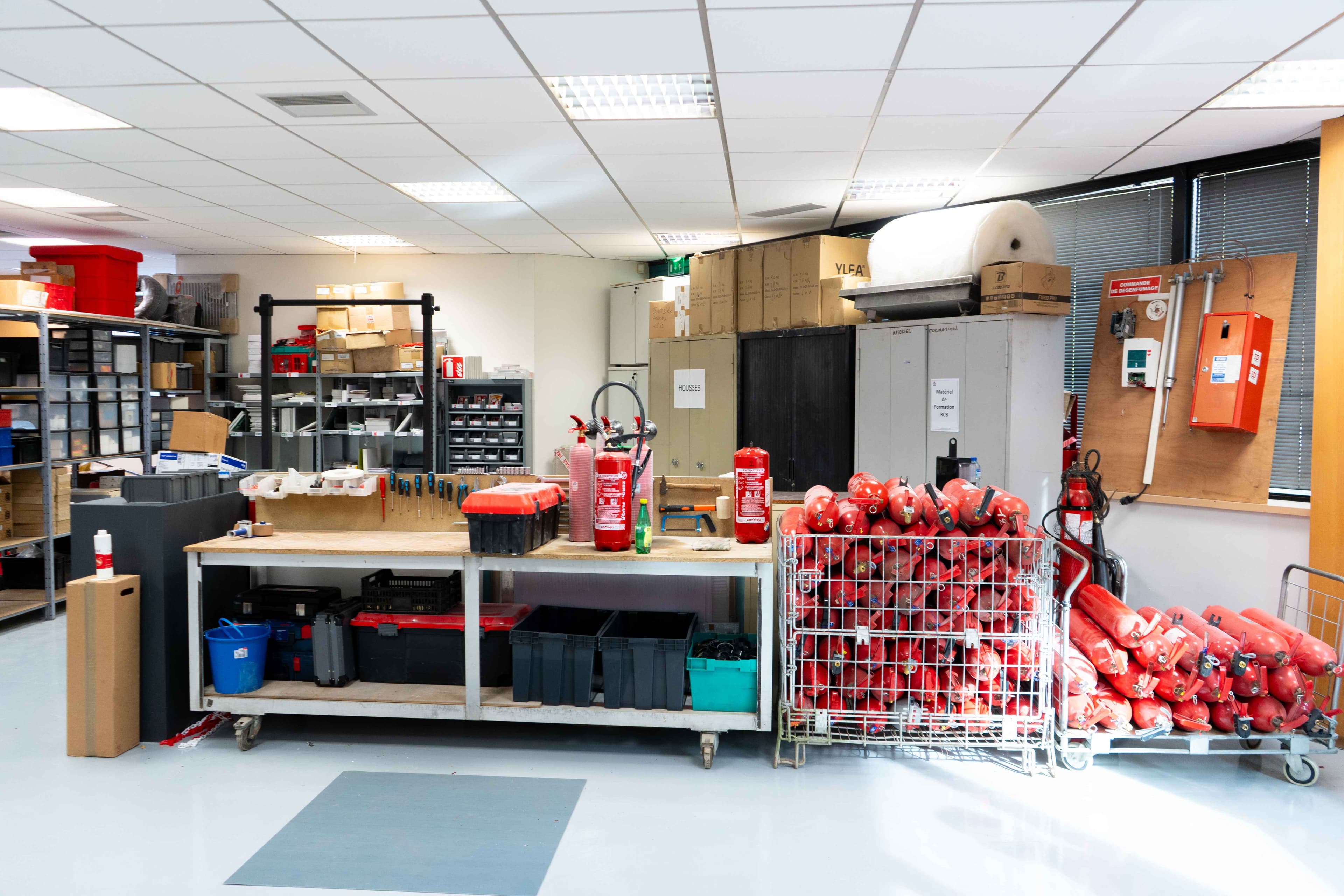 Notre atelier de maintenance sécurité incendie